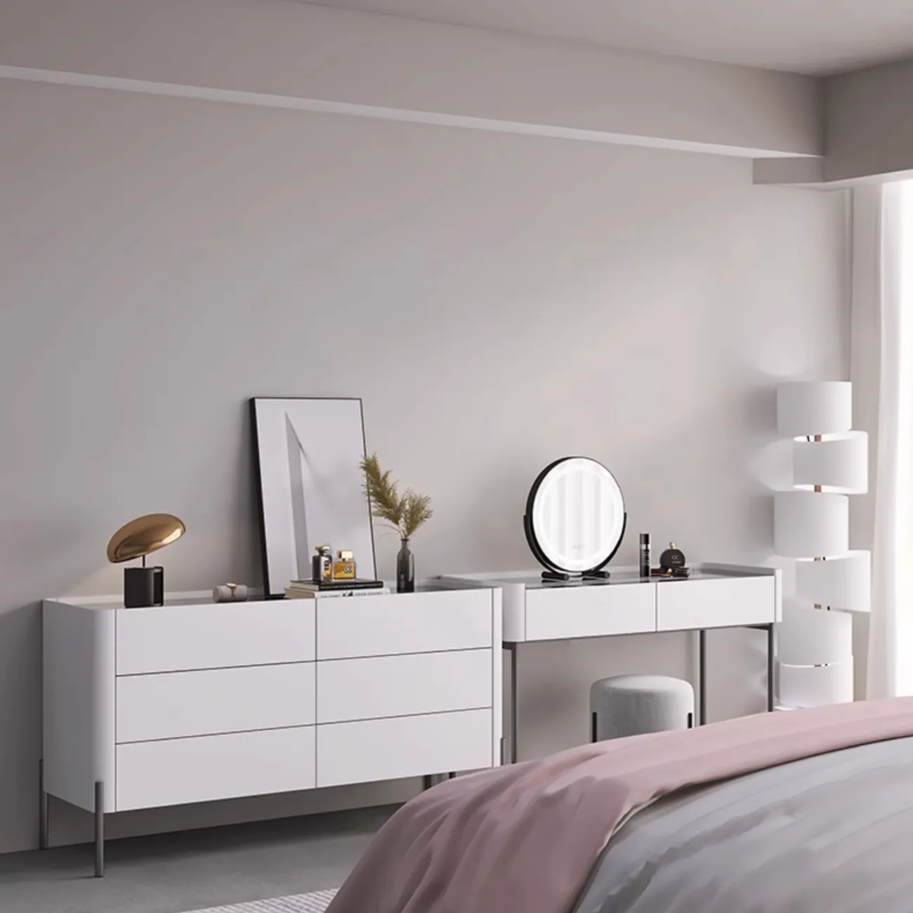 Роскошный туалетный столик с подсветкой HAOTAI 37521-29