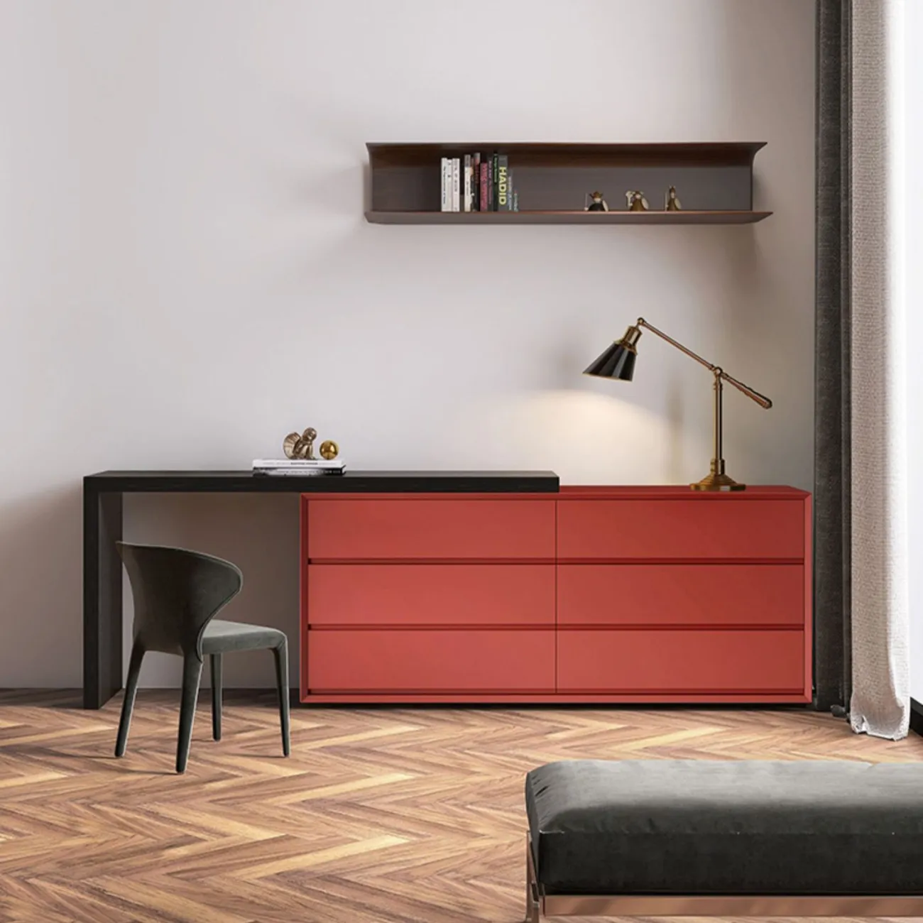 Письменный стол и комод в одном HAOTAI 37523-29