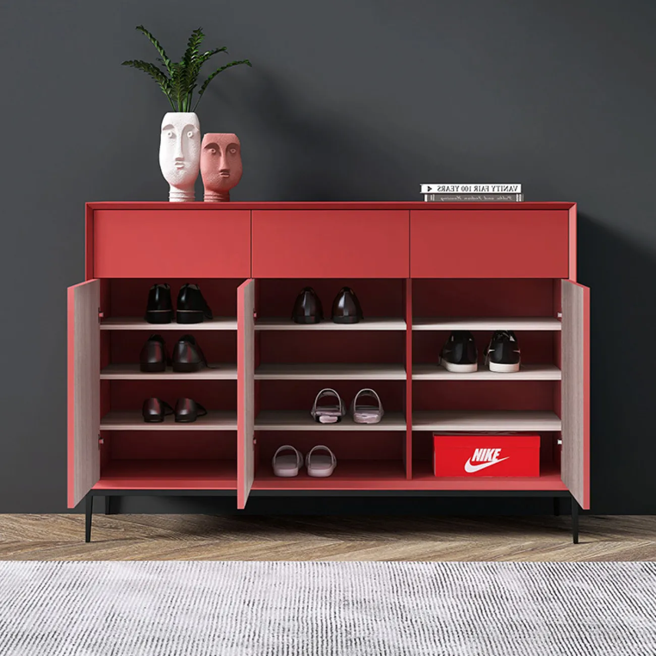 Итальянский минималистский шкаф для обуви HAOTAI 37524-29