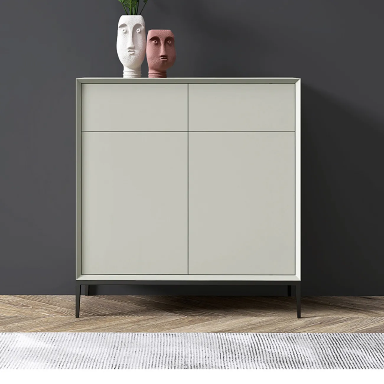 Итальянский минималистский шкаф для обуви HAOTAI 37524-29