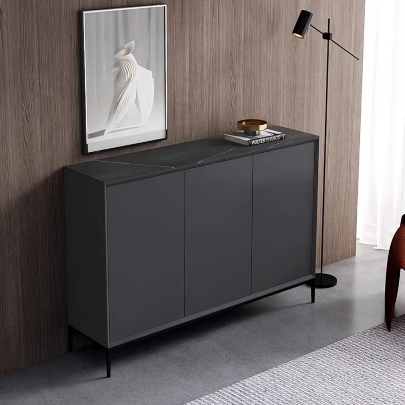 Итальянский минималистский шкаф для обуви HAOTAI 37524-29