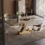 Роскошный прямоугольный обеденный стол из каменной плиты BANG 36022-29
