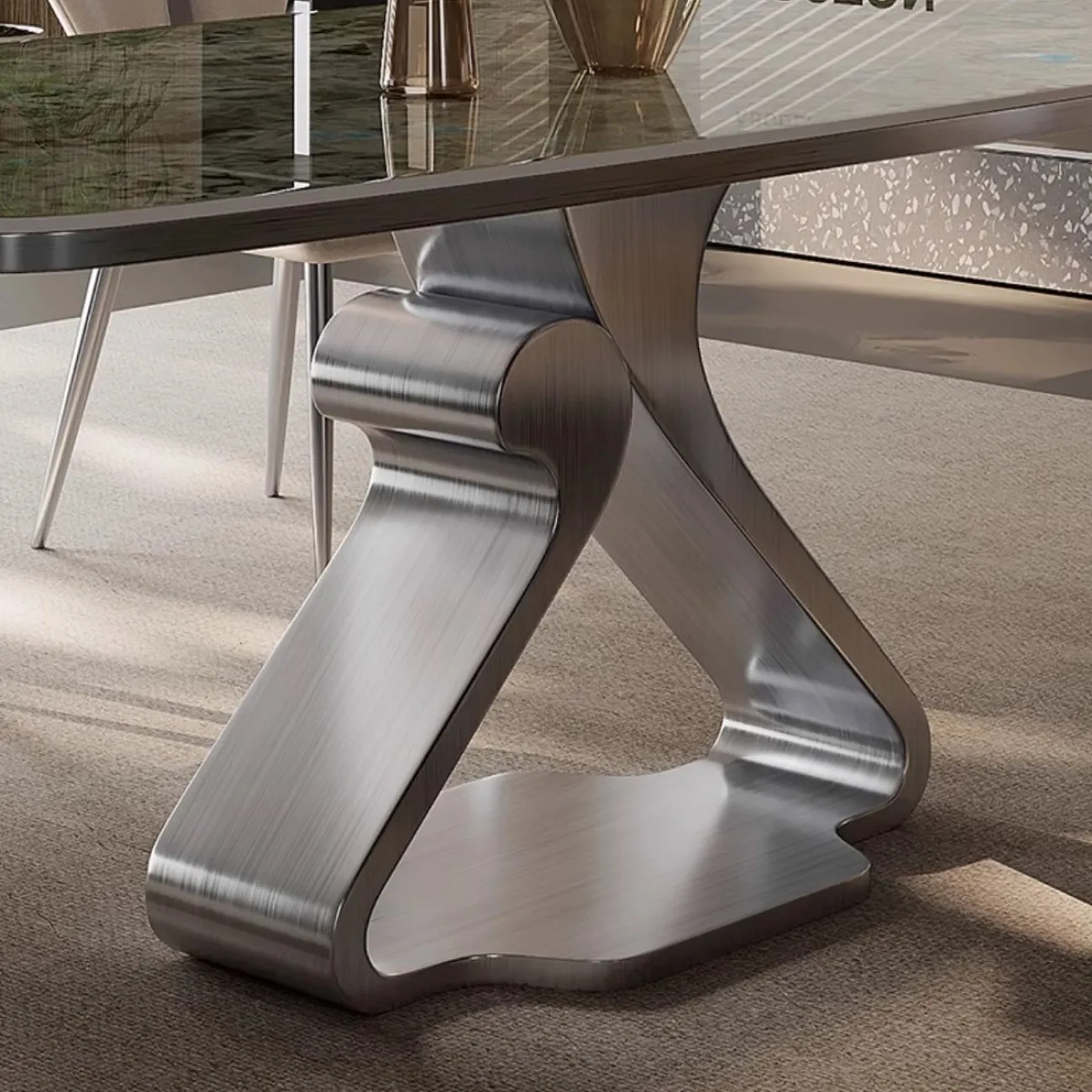 Роскошный обеденный стол из мрамора BANG 36025-29