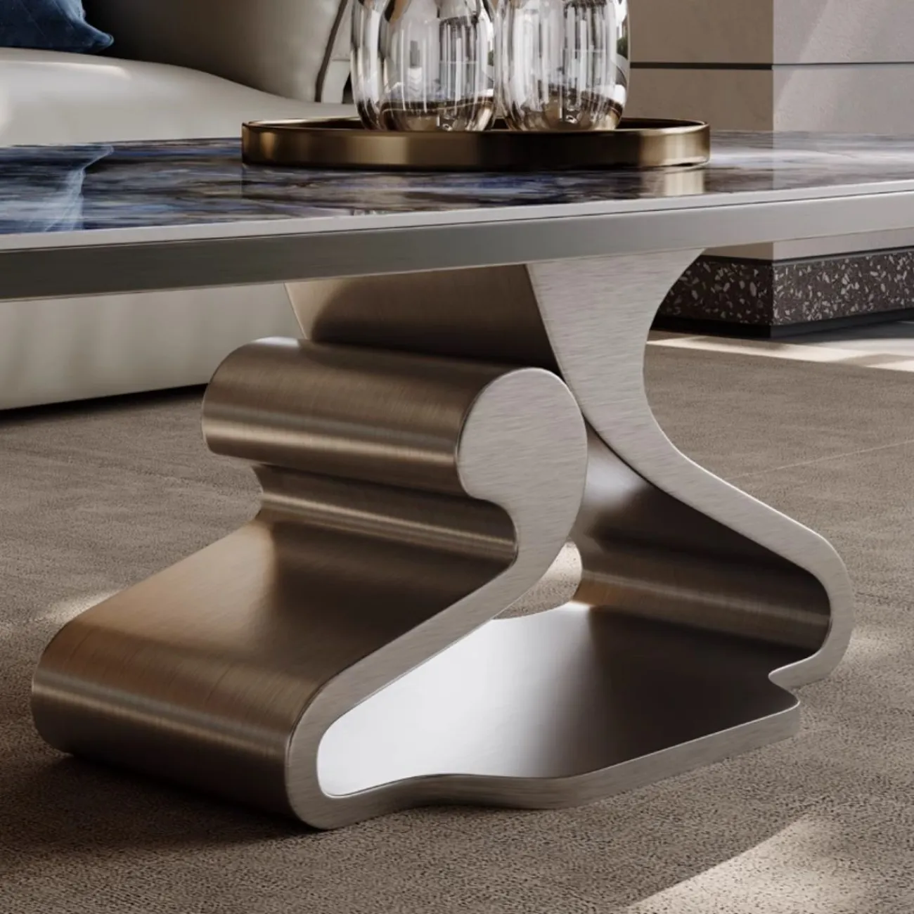 Роскошный журнальный столик из натурального камня BANG 36026-29