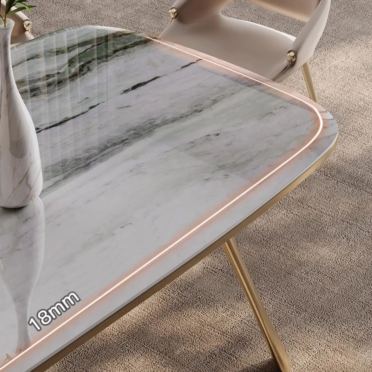 Обеденный стол из натурального роскошного камня BANG 36455-29