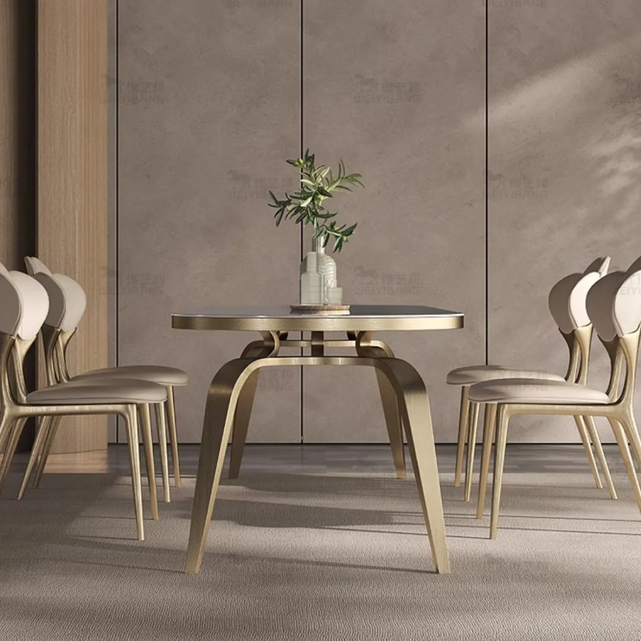 Итальянский каменный обеденный стол из мрамора BANG 36456-29 Итальянский каменный обеденный стол из мрамора BANG 36456-29