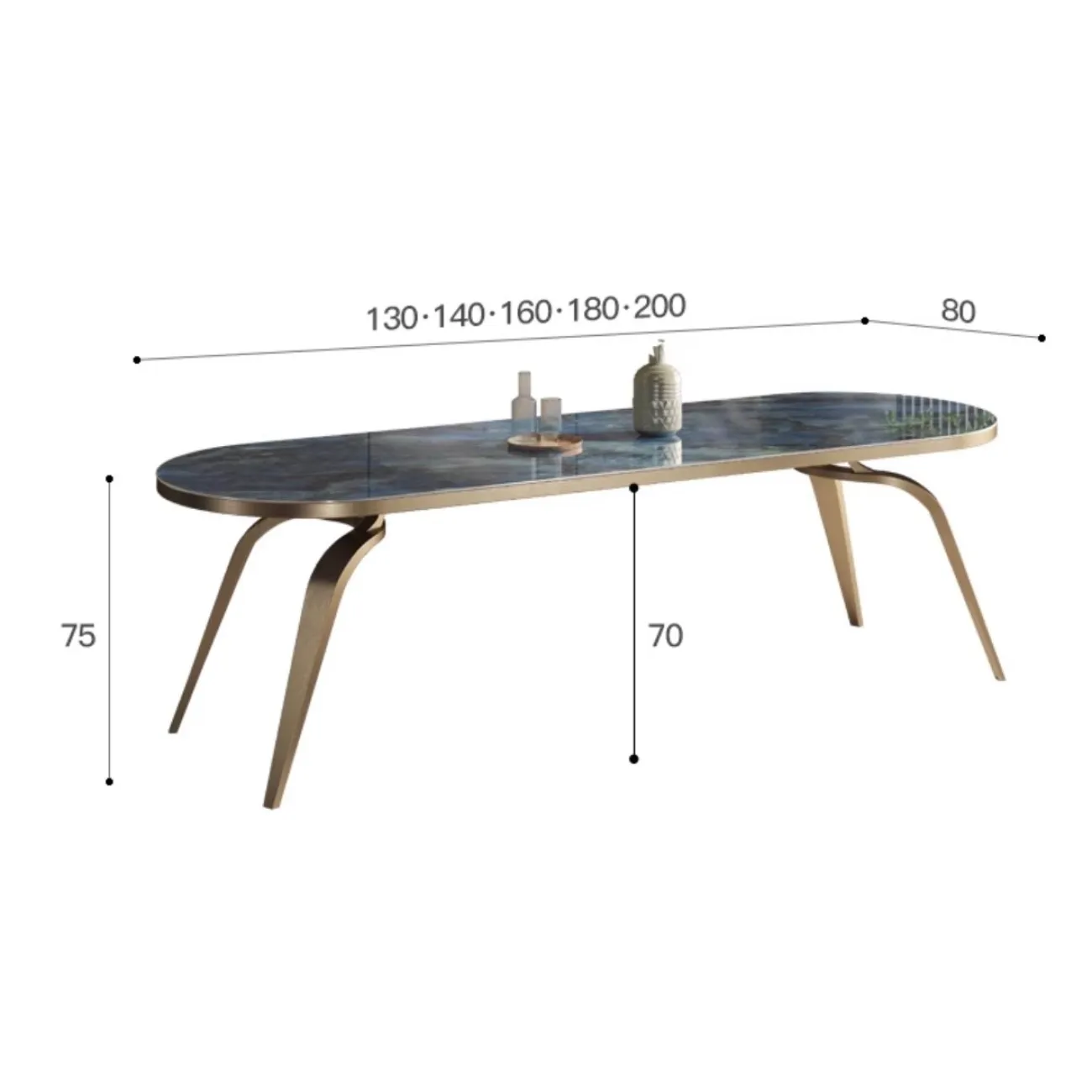 Итальянский каменный обеденный стол из мрамора BANG 36456-29 Итальянский каменный обеденный стол из мрамора BANG 36456-29
