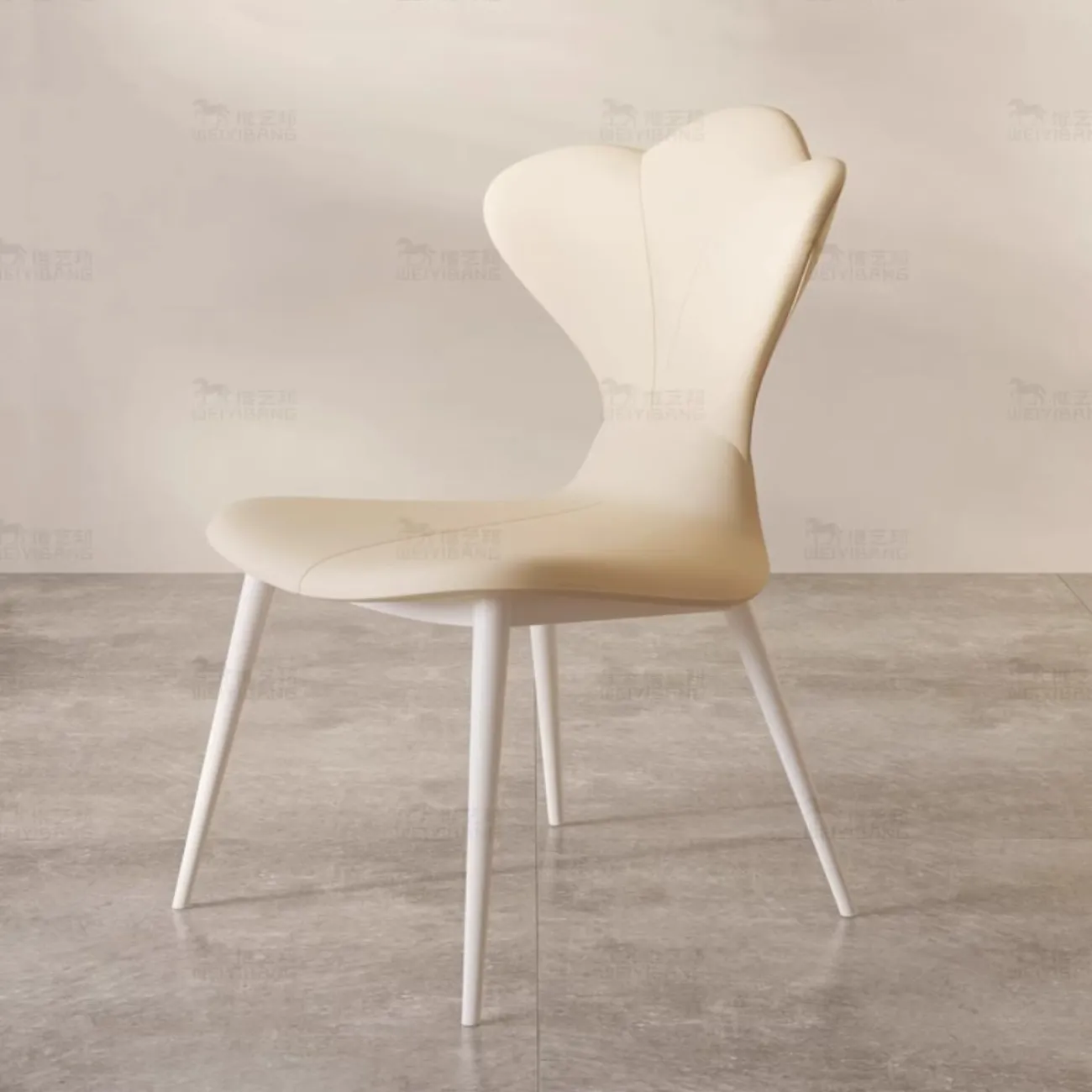 Обеденный стол из каменной плиты кремового цвета BANG 36457-29