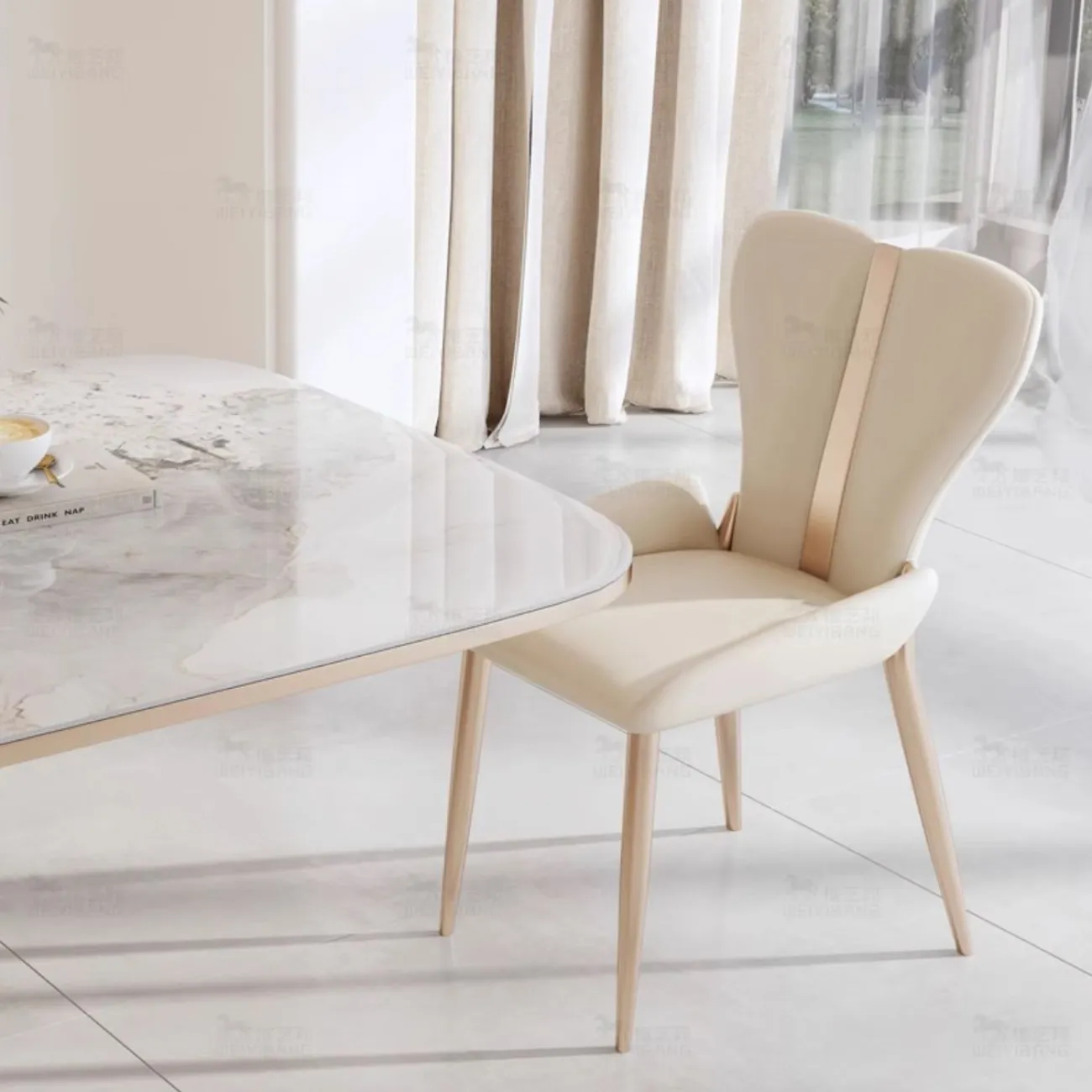 Легкий роскошный обеденный стол из каменной плиты BANG 36458-29