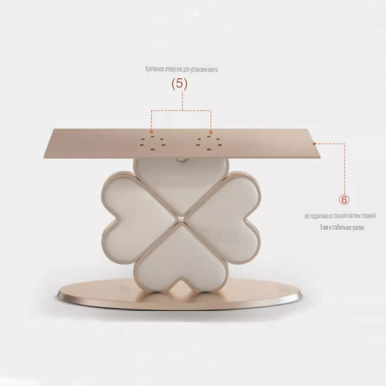 Легкий роскошный обеденный стол из каменной плиты BANG 36458-29