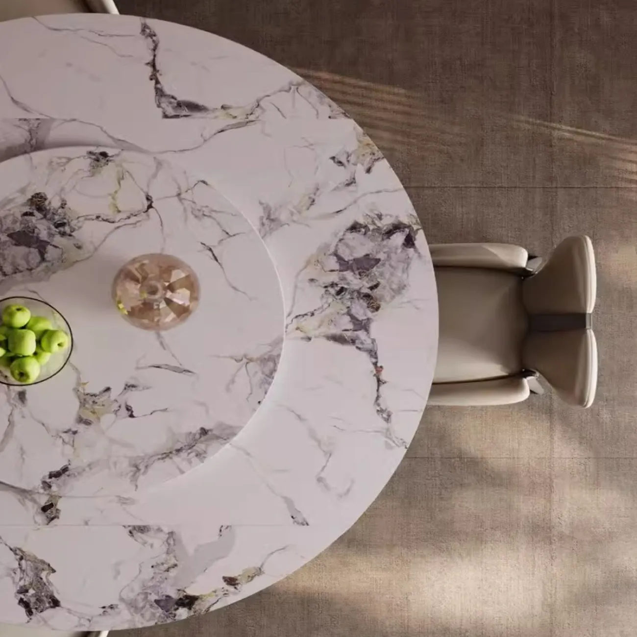 Выдвижной роскошный обеденный стол из натурального камня BANG 36459-29