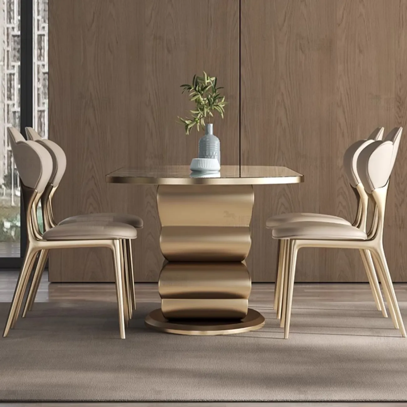 Роскошный мраморный обеденный стол высокого класса BANG 36460-29 Роскошный мраморный обеденный стол высокого класса BANG 36460-29