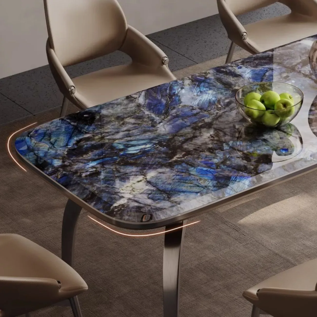 Обеденный стол из роскошного мрамора BANG 36462-29 Обеденный стол из роскошного мрамора BANG 36462-29