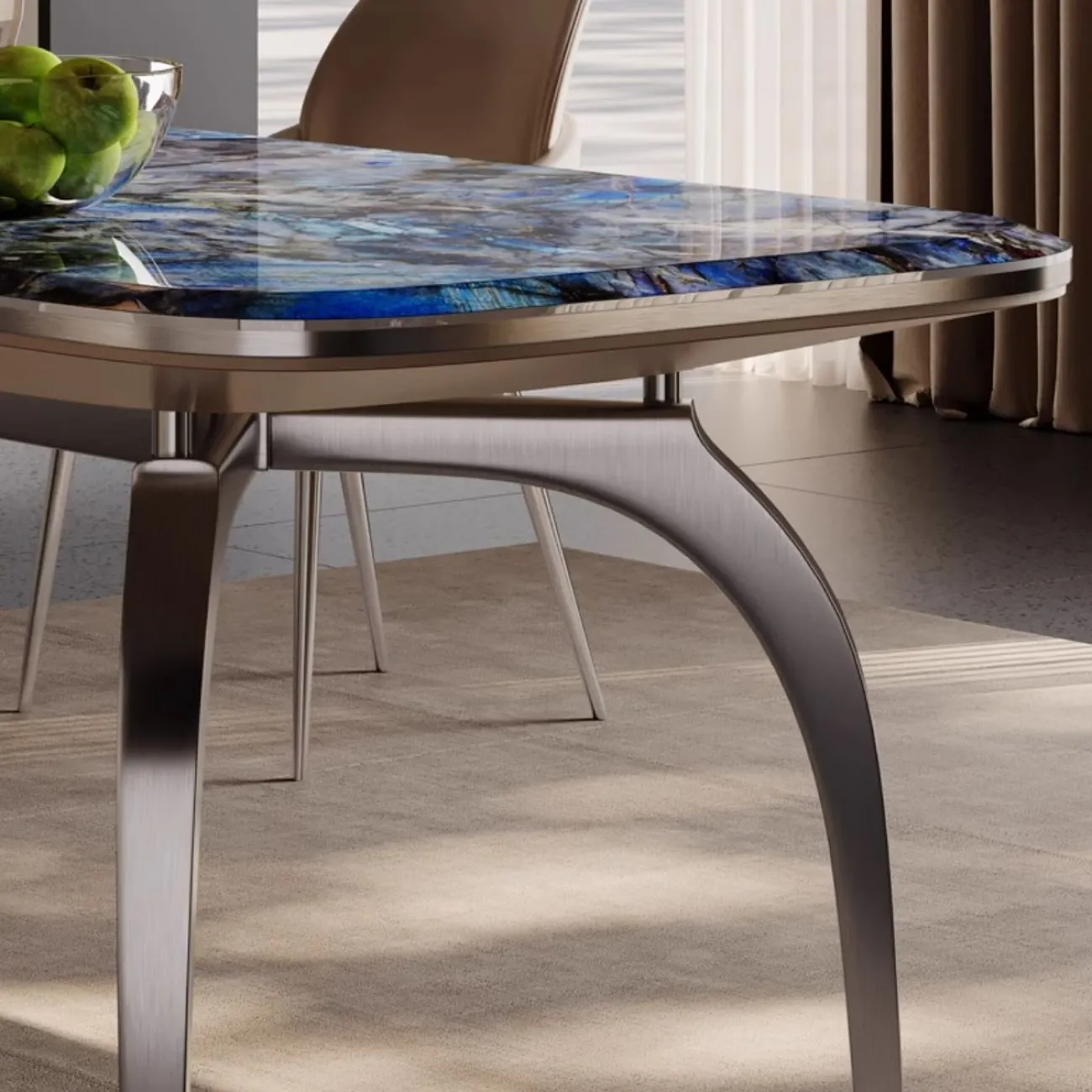 Обеденный стол из роскошного мрамора BANG 36462-29 Обеденный стол из роскошного мрамора BANG 36462-29