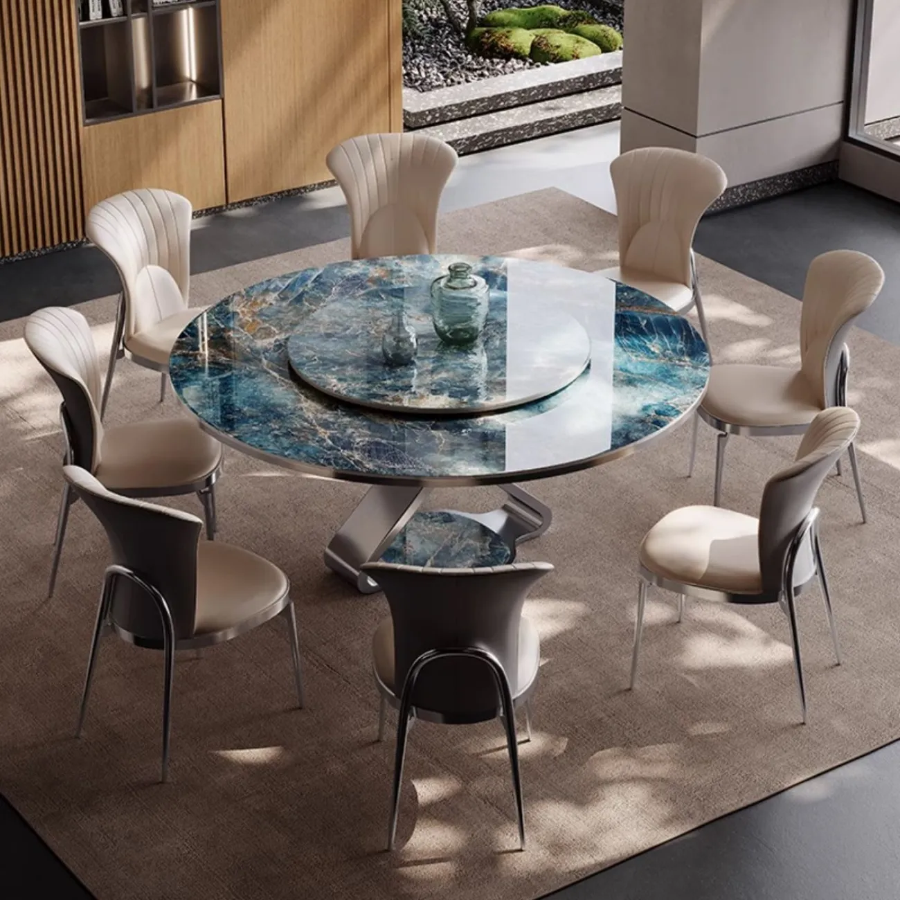 Обеденный круглый стол с поворотным столом BANG 36463-29 Обеденный круглый стол с поворотным столом BANG 36463-29