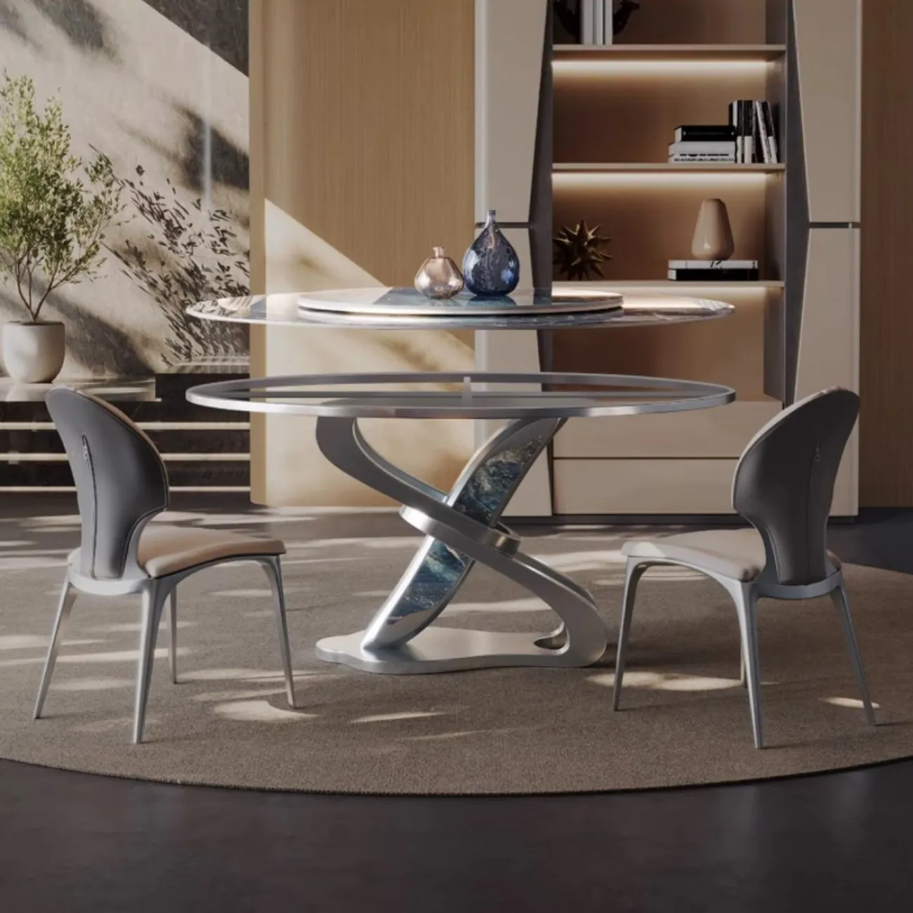 Обеденный круглый стол с поворотным столом BANG 36464-29