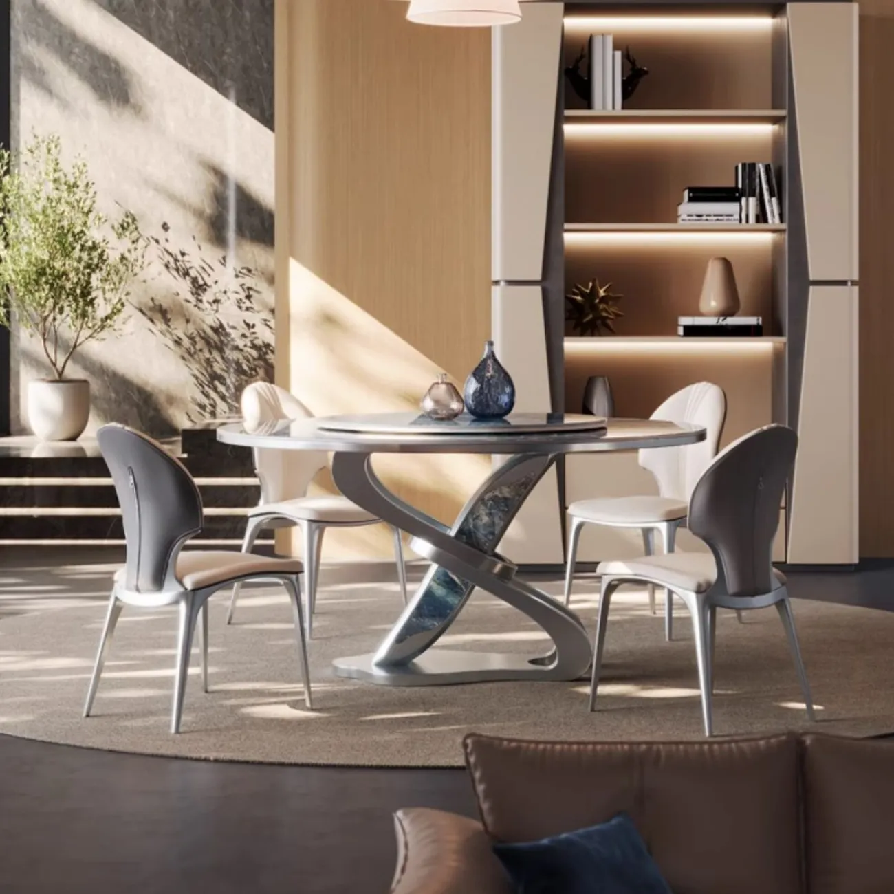 Обеденный круглый стол с поворотным столом BANG 36464-29