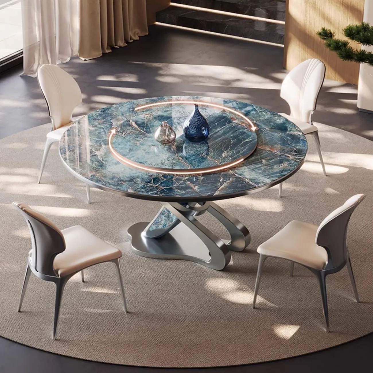 Обеденный круглый стол с поворотным столом BANG 36464-29