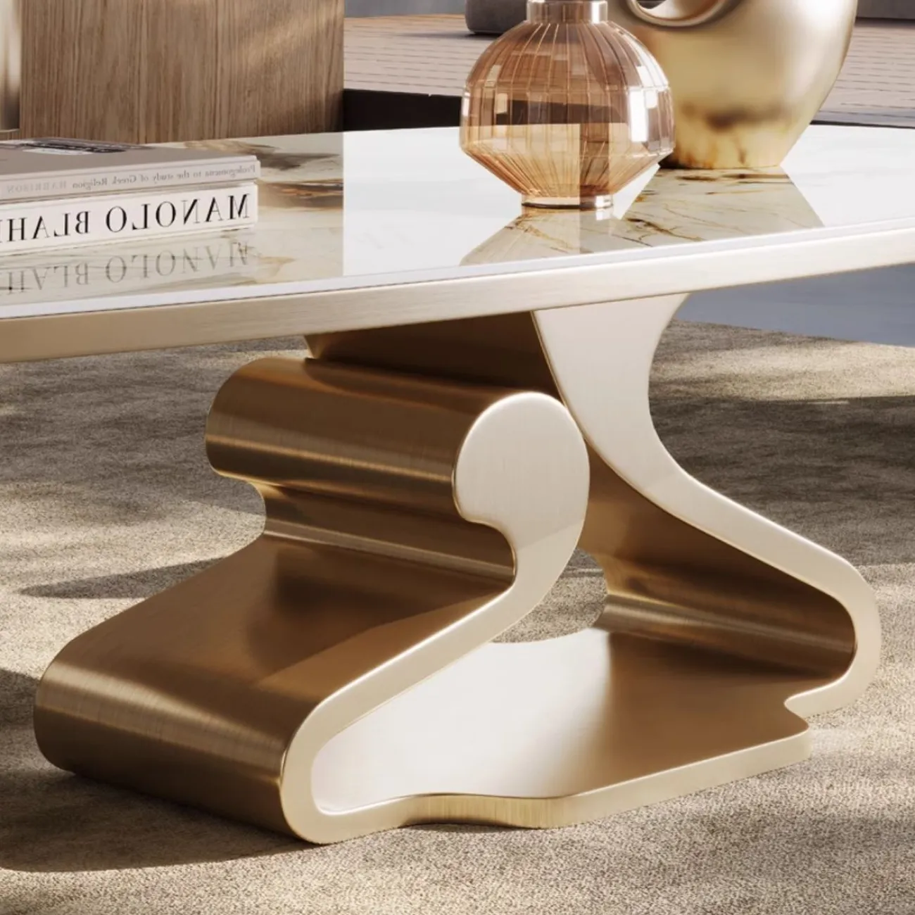 Современный роскошный журнальный столик из нержавеющей стали BANG 36465-29