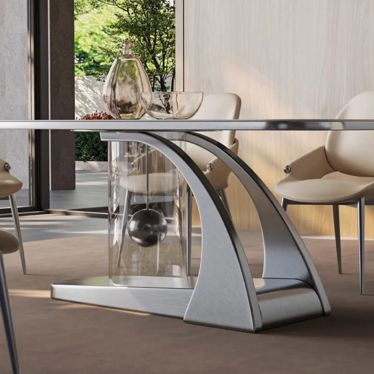 Роскошный каменный обеденный стол из каменной плиты BANG 36466-29