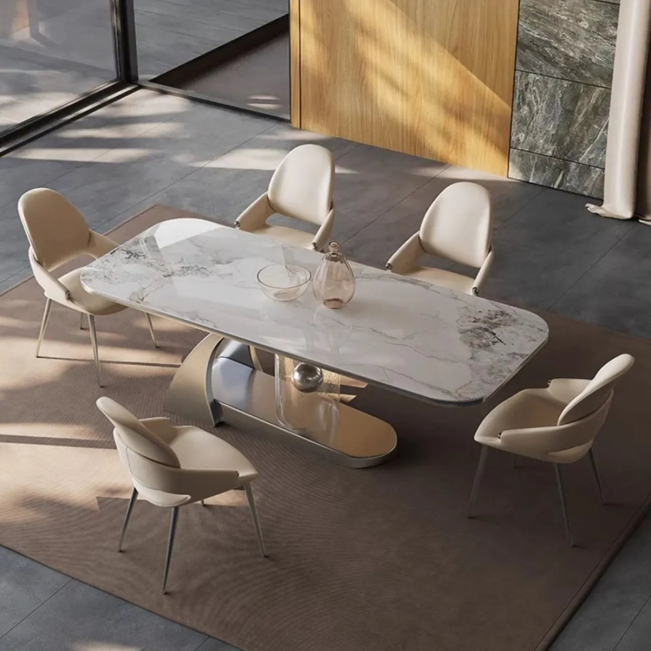 Роскошный каменный обеденный стол из каменной плиты BANG 36466-29