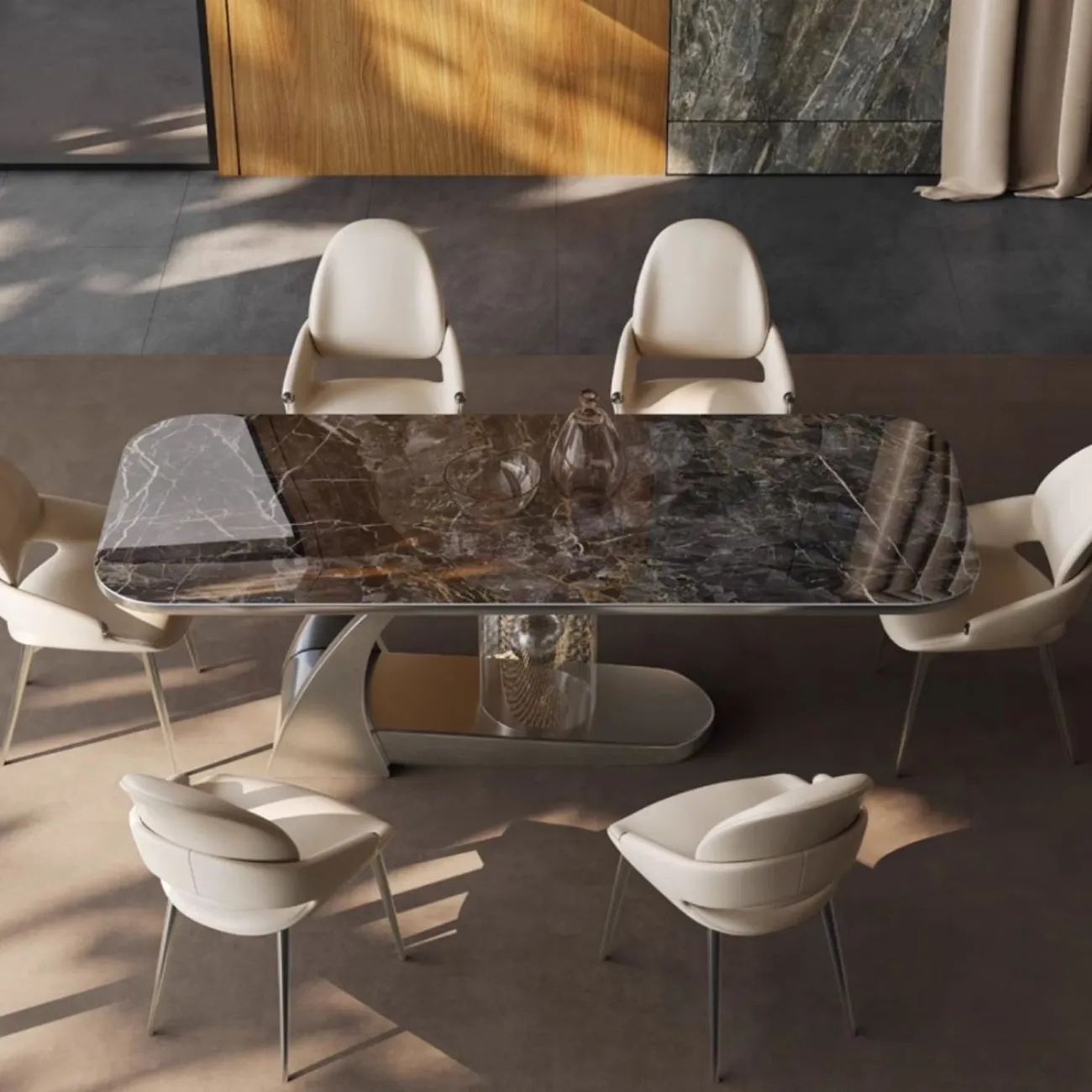 Роскошный каменный обеденный стол из каменной плиты BANG 36466-29