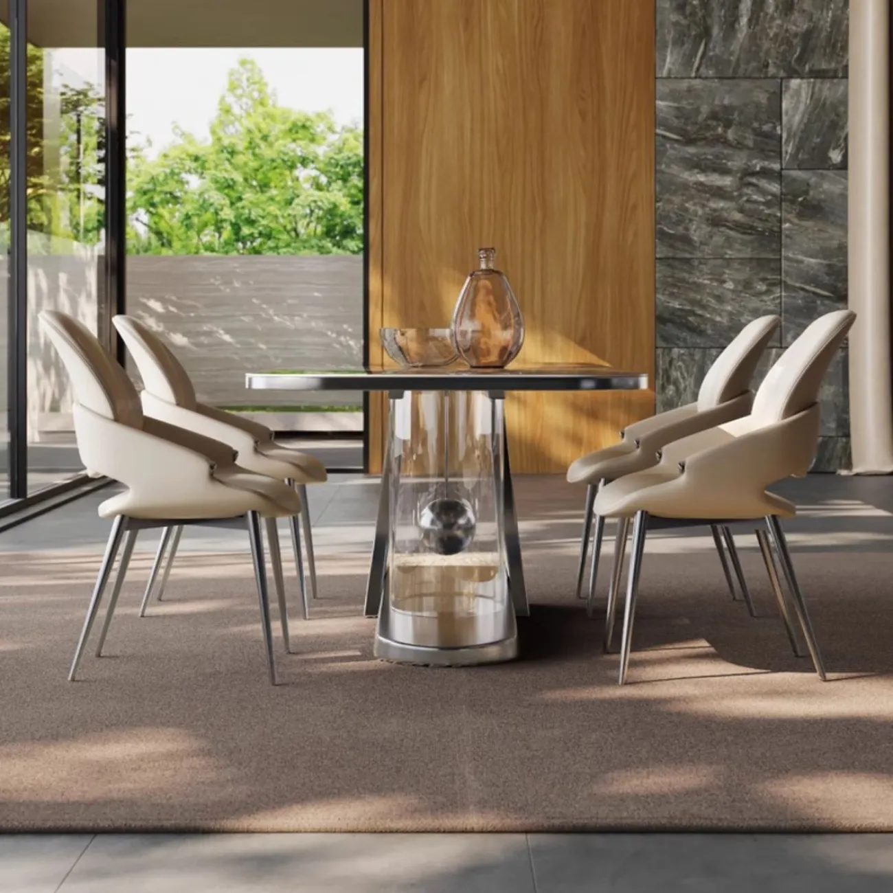 Роскошный каменный обеденный стол из каменной плиты BANG 36466-29