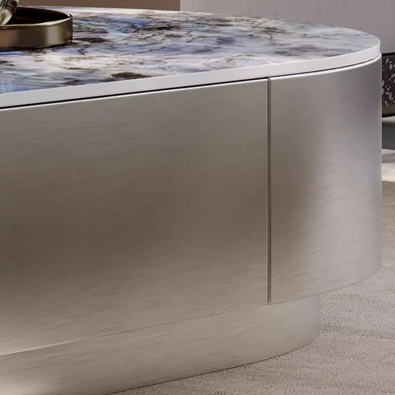 Роскошный журнальный столик из натурального камня BANG 36468-29