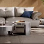 Роскошный круглый журнальный столик из каменной плиты BANG 36469-29