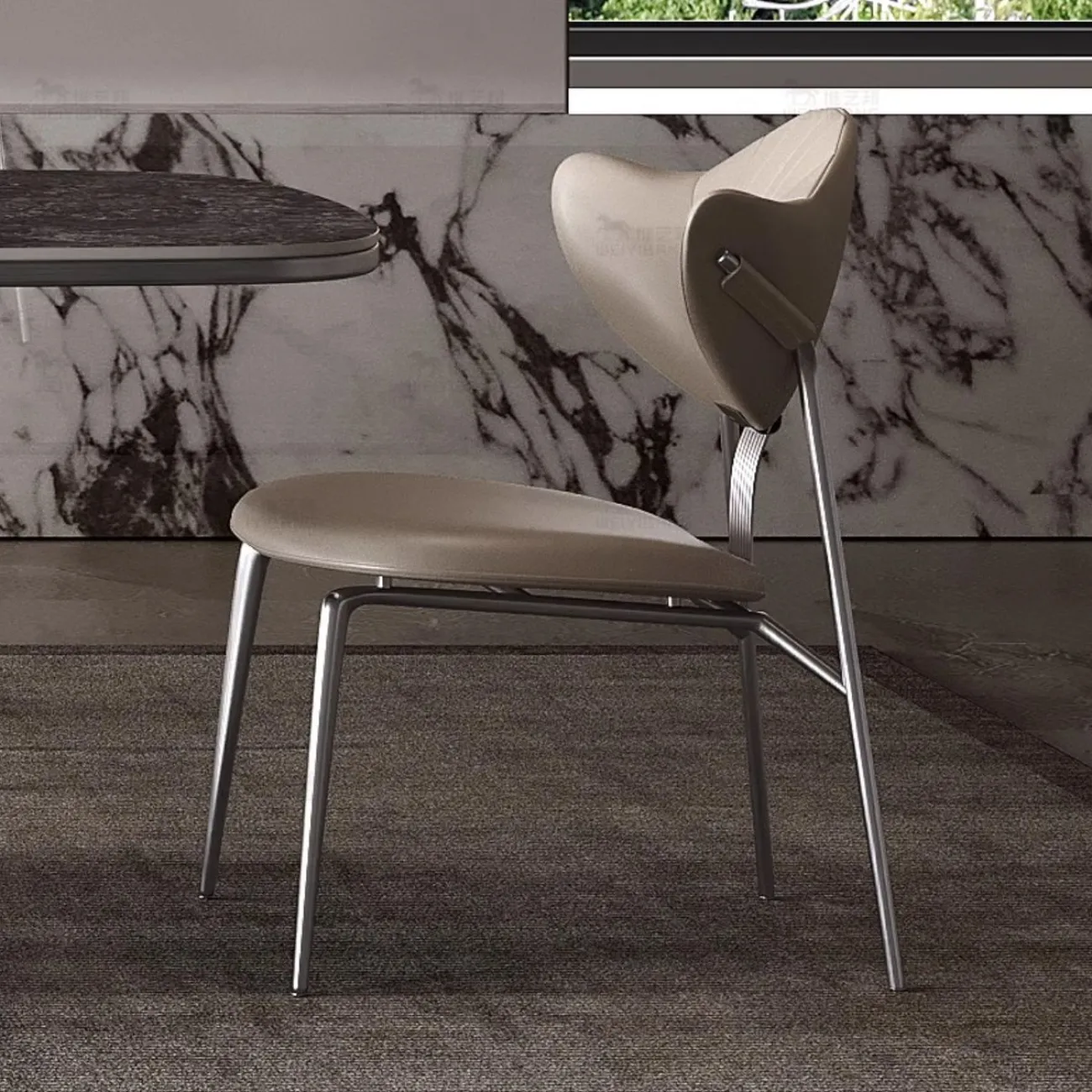 Роскошный прямоугольный обеденный стол из натурального камня BANG 36471-29 Роскошный прямоугольный обеденный стол из натурального камня BANG 36471-29