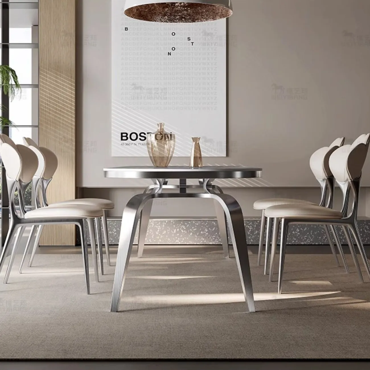 Роскошный мраморный обеденный стол BANG 36472-29