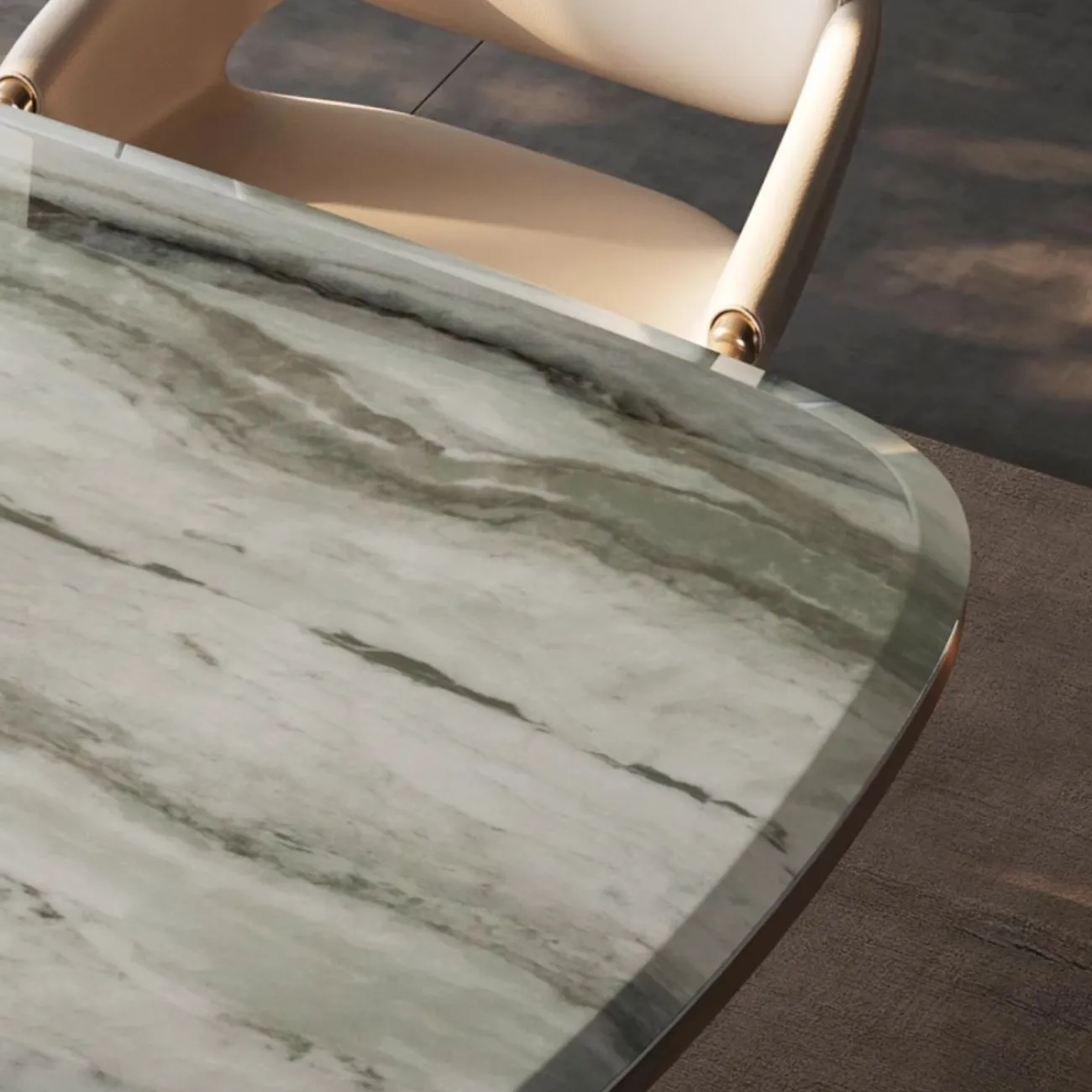 Роскошный обеденный стол из натурального камня BANG 36473-29 Роскошный обеденный стол из натурального камня BANG 36473-29