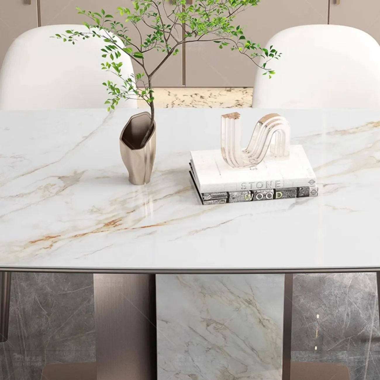 Легкий роскошный обеденный стол из каменной плиты BANG 36474-29