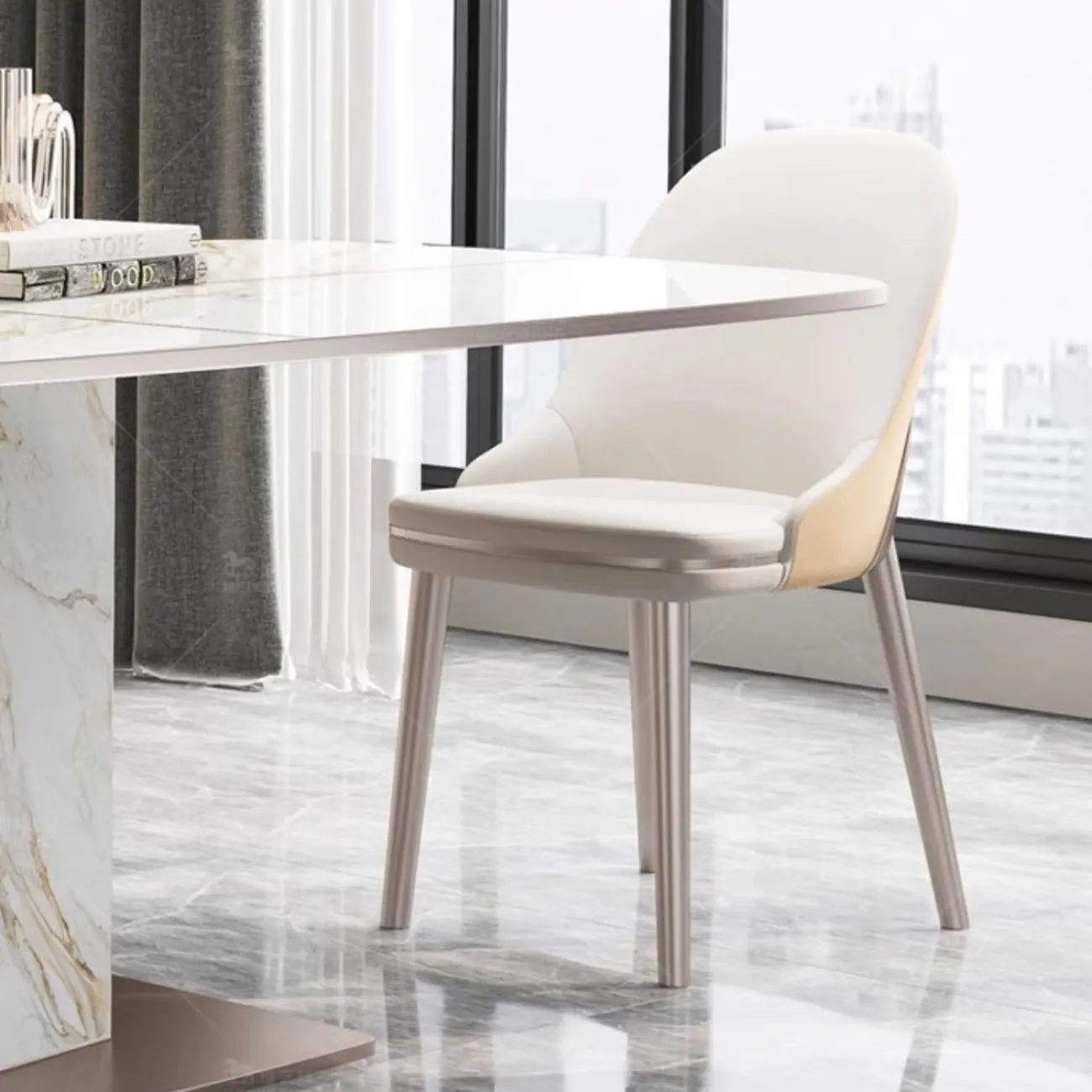 Легкий роскошный обеденный стол из каменной плиты BANG 36474-29