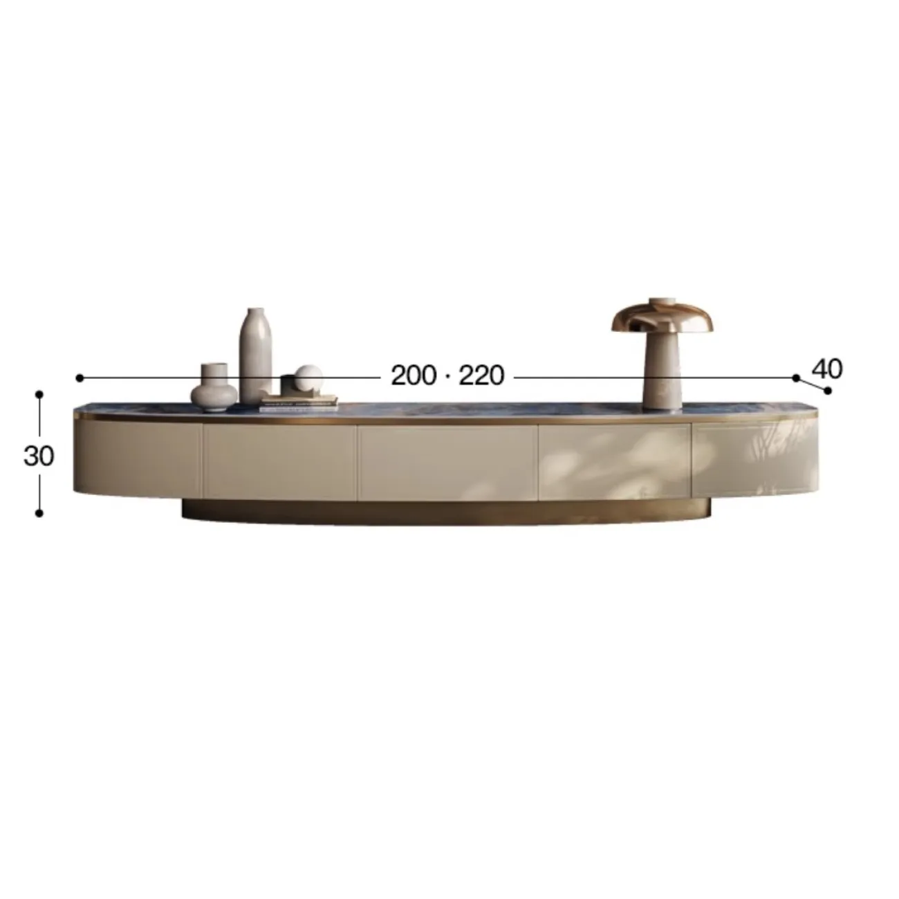 Роскошный ТВ шкаф из натурального камня BANG 36475-29