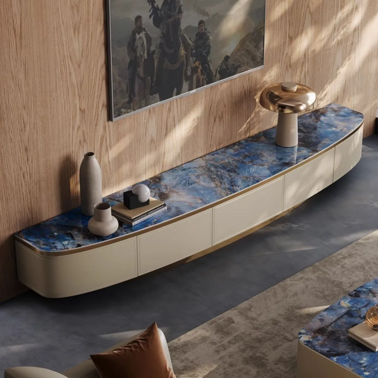 Роскошный ТВ шкаф из натурального камня BANG 36475-29