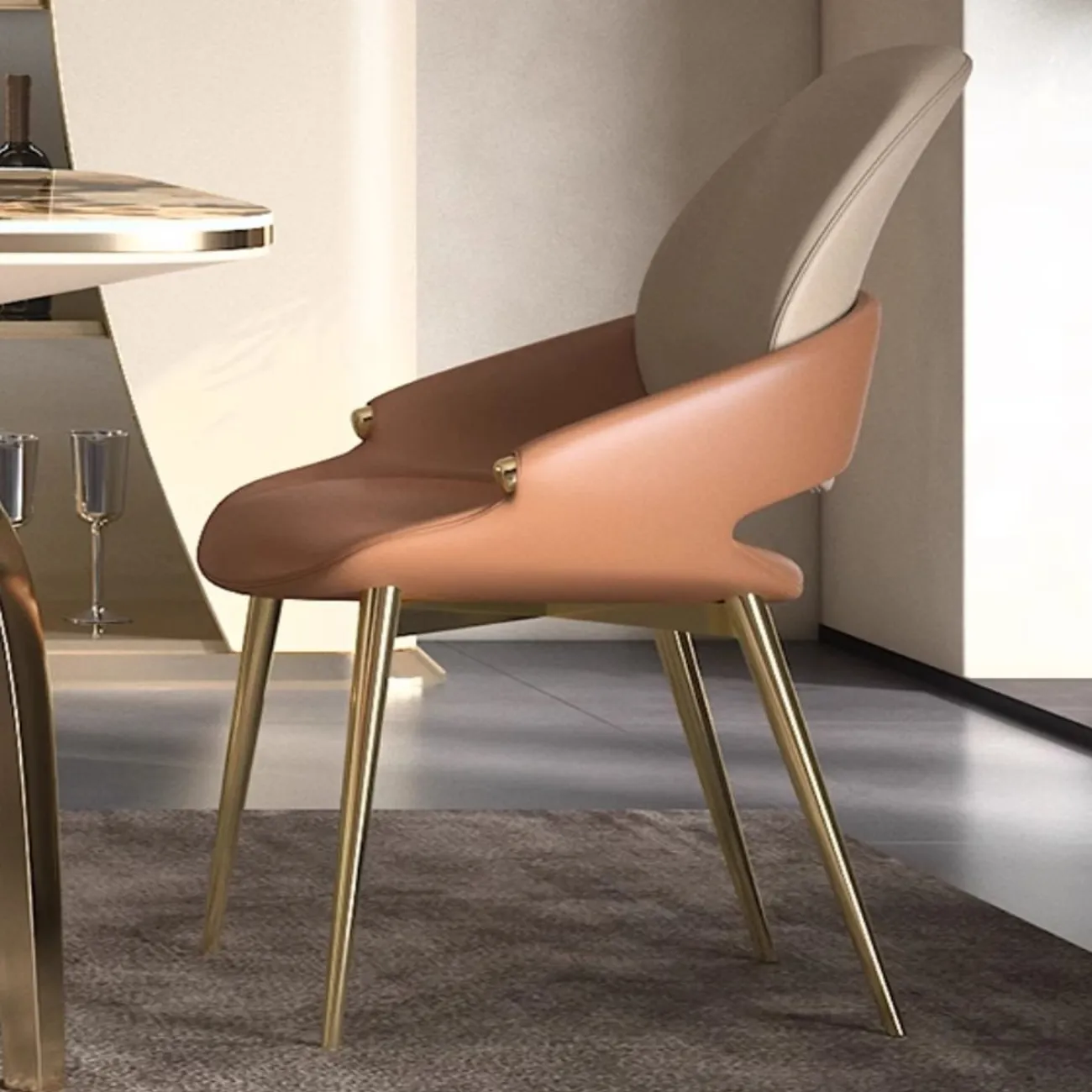 Легкий роскошный обеденный стол из натурального камня BANG 36478-29