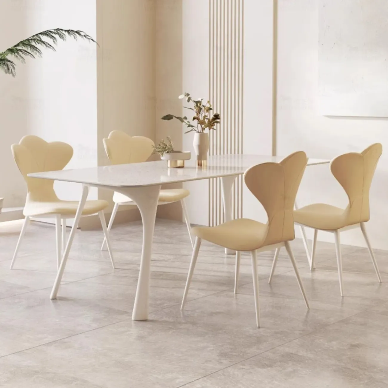 Обеденный стол прямоугольной формы из натурального камня BANG 36479-29 Обеденный стол прямоугольной формы из натурального камня BANG 36479-29