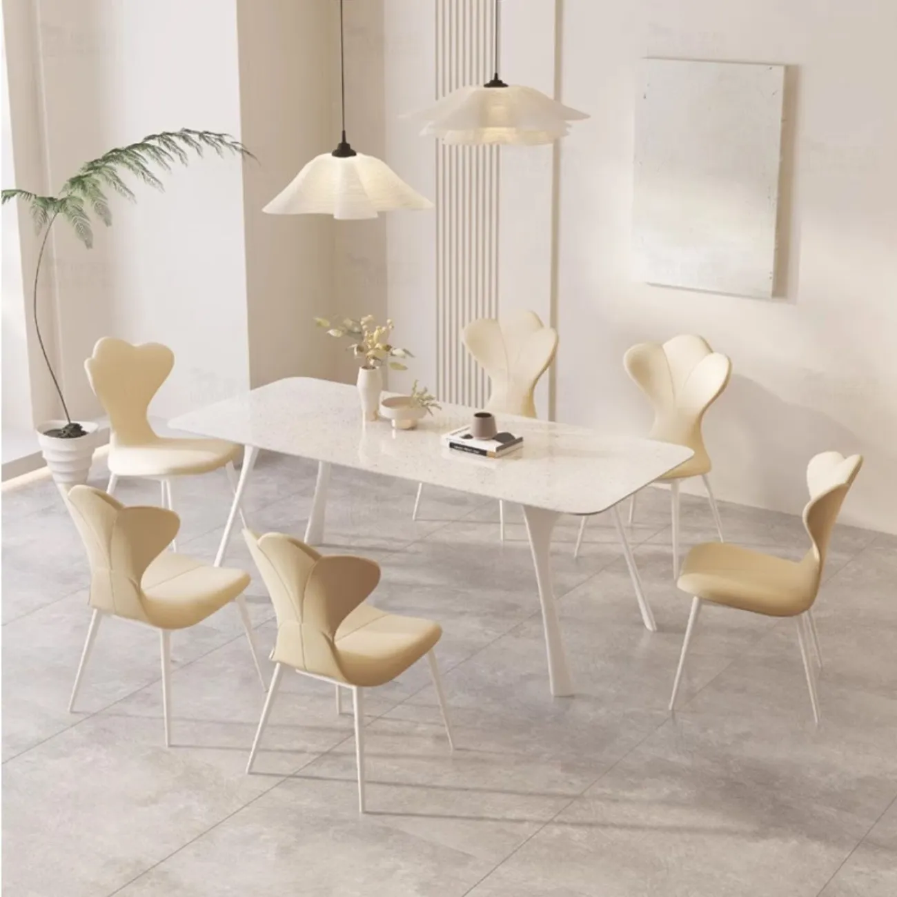 Обеденный стол прямоугольной формы из натурального камня BANG 36479-29 Обеденный стол прямоугольной формы из натурального камня BANG 36479-29