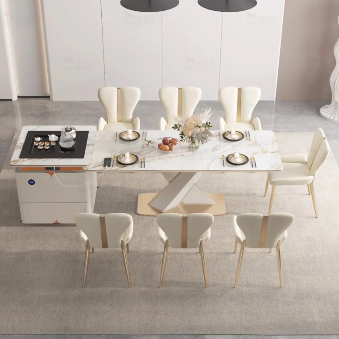 Легкий роскошный обеденный стул из натуральной кожи BANG 36481-29