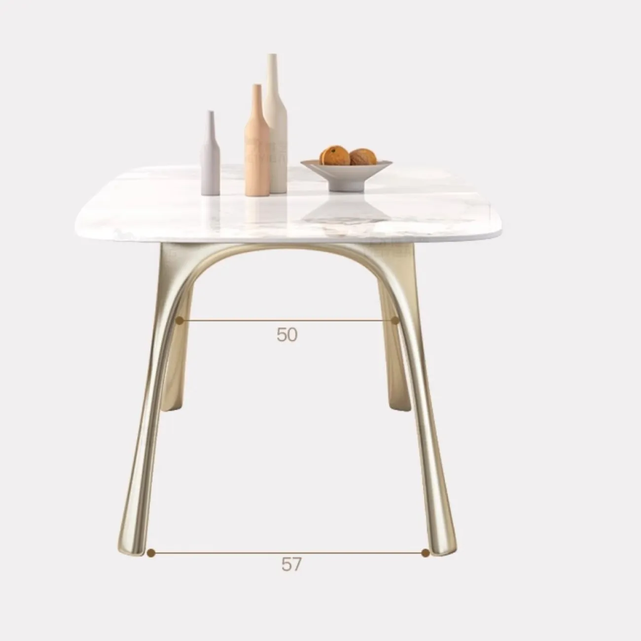  Минималистичный прямоугольный обеденный стол из мрамора BANG 36482-29