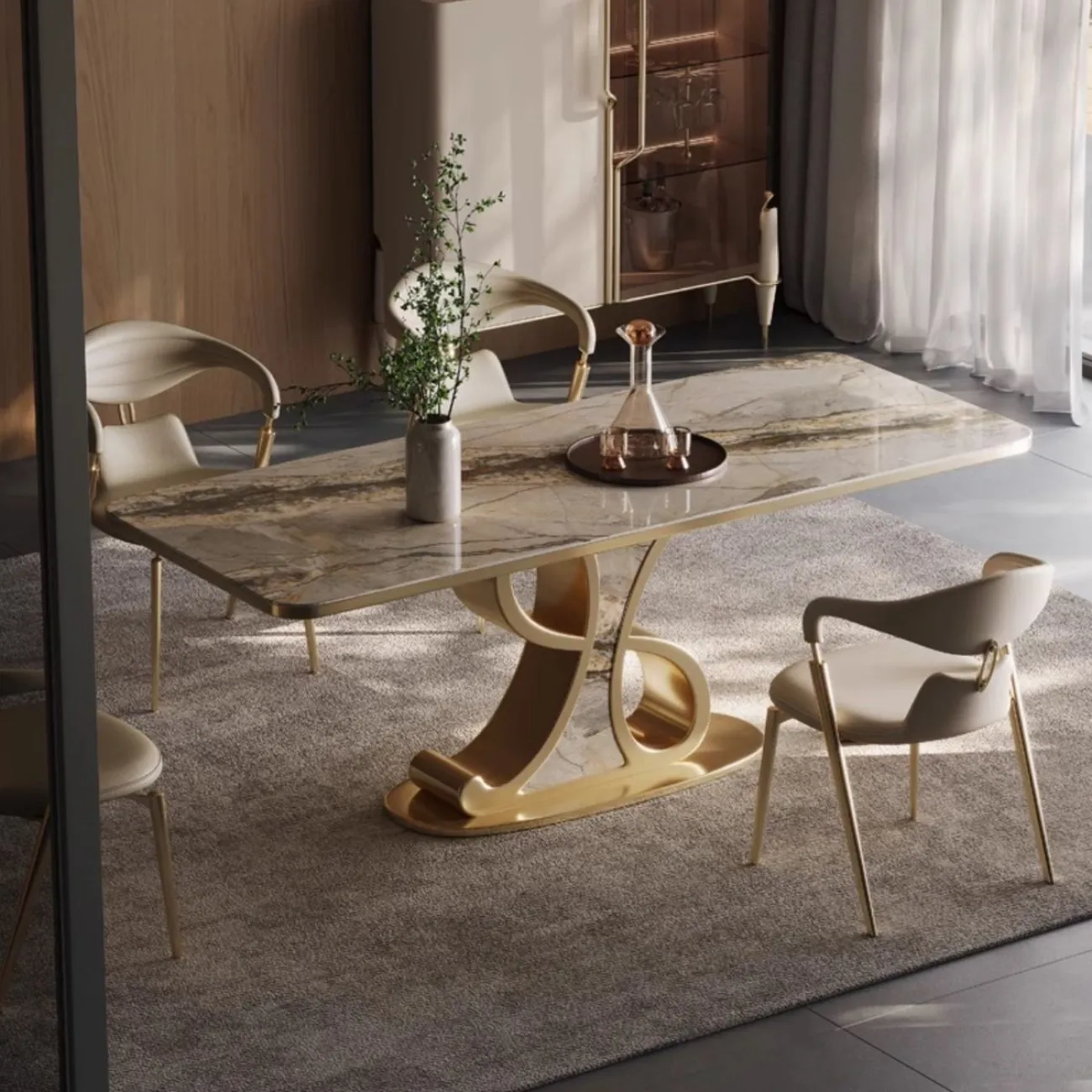 Обеденный стул со спинкой из матовой нержавеющей стали BANG 36483-29