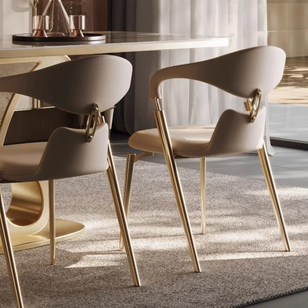 Обеденный стул со спинкой из матовой нержавеющей стали BANG 36483-29