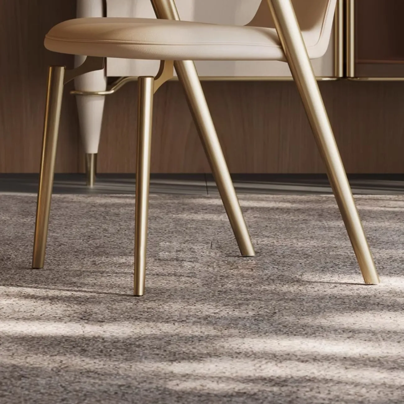 Обеденный стул со спинкой из матовой нержавеющей стали BANG 36483-29