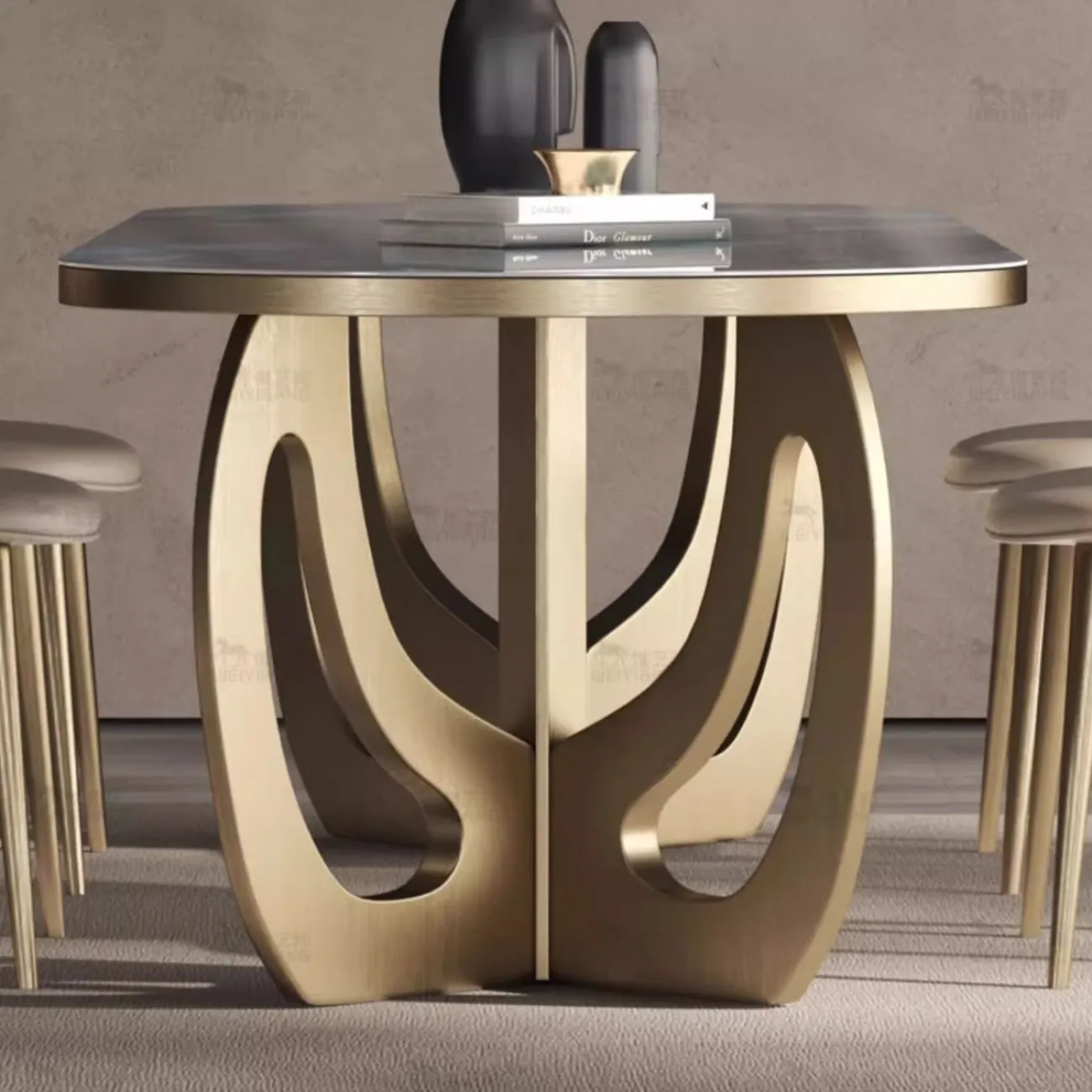 Овальный обеденный стол из роскошного камня BANG 36485-29