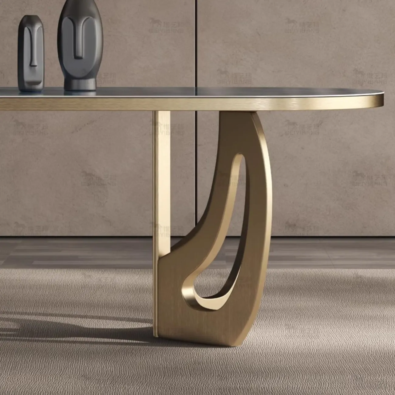 Овальный обеденный стол из роскошного камня BANG 36485-29