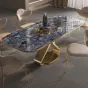 Обеденный стол из высококачественной каменной плиты с мраморным рисунком BANG 36486-29