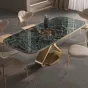 Обеденный стол из высококачественной каменной плиты с мраморным рисунком BANG 36486-29