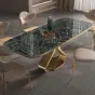 Обеденный стол из высококачественной каменной плиты с мраморным рисунком BANG 36486-29