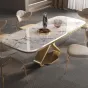 Обеденный стол из высококачественной каменной плиты с мраморным рисунком BANG 36486-29